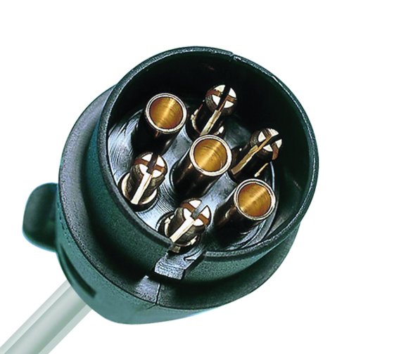 7 pin Black N Type Plug