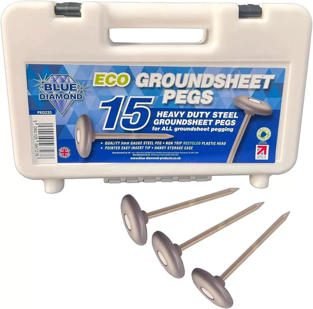 Blue Diamond Groundsheet Peg Metal Case of 15