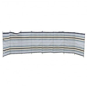 Blue Diamond Windbreak 9 Pole Sand & Grey Contemporary Stripe