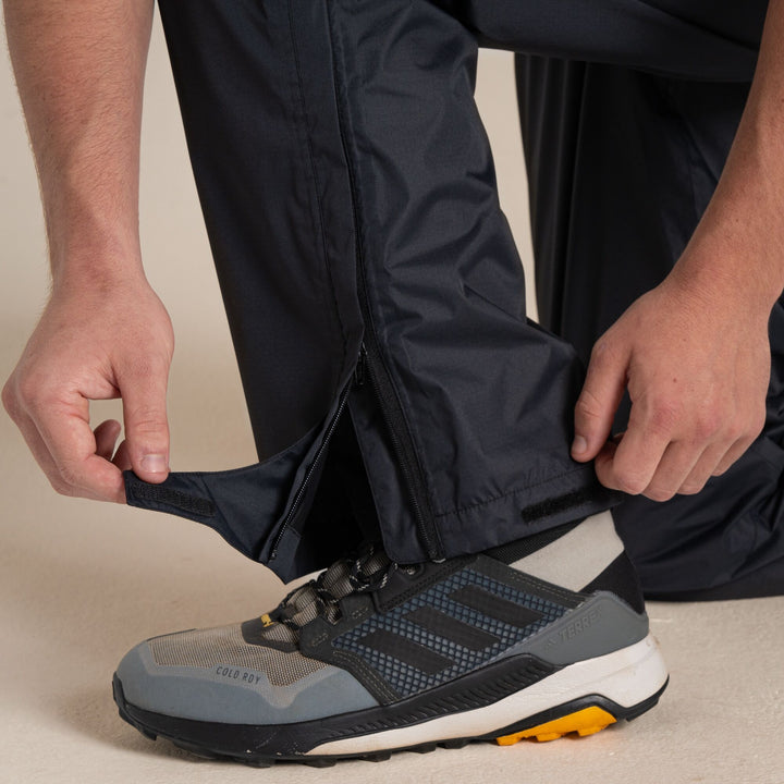 Craghoppers Ascent II Waterproof Over Trouser Black Regular Leg