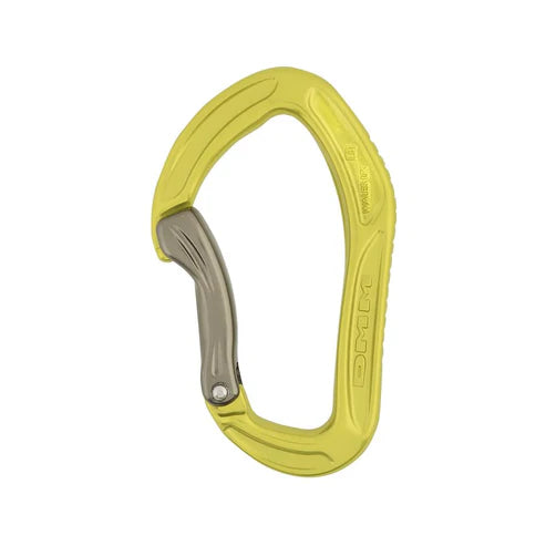 DMM Alpha Sport lime bent gate carabiner