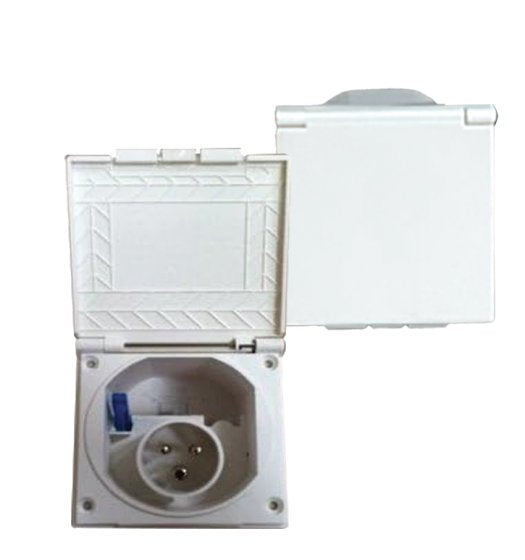 Flush Fitting Mains Inlet White
