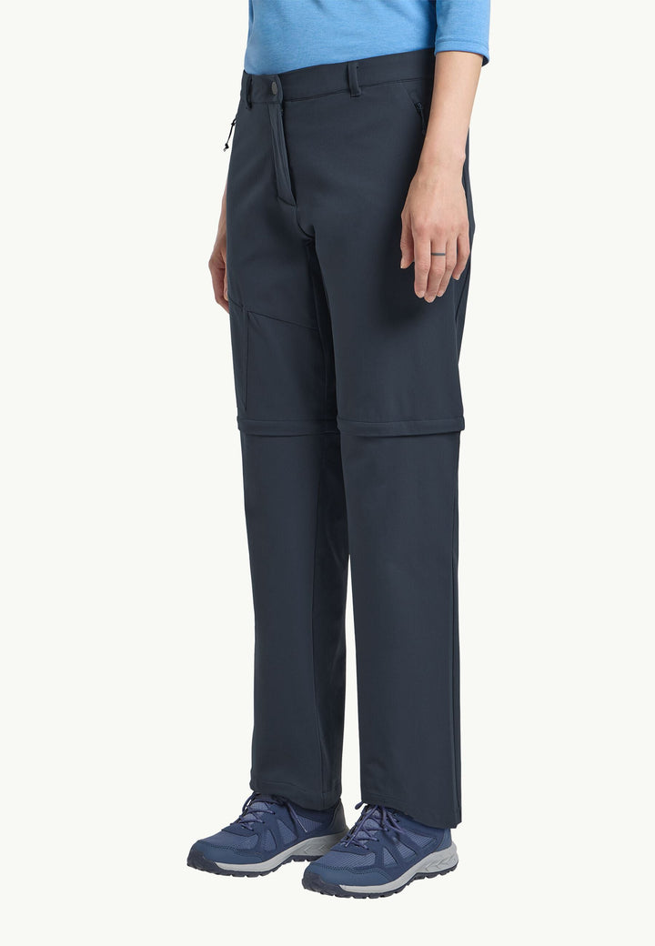 Jack Wolfskin Pico Trail Zip Off Pants Womens Midnight Sky