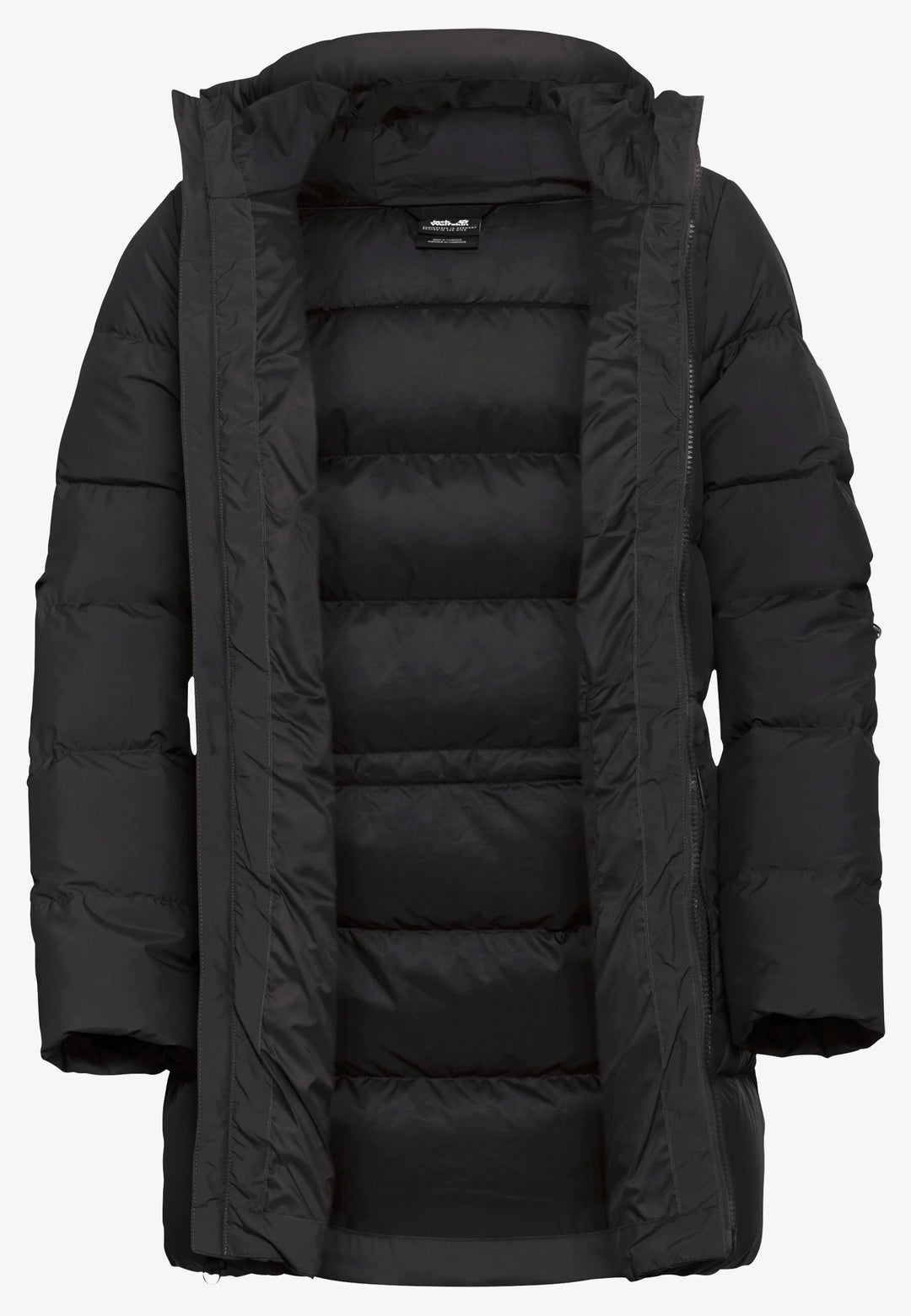 Jack Wolfskin Frozen Palace Long Jacket Womens RDS Black
