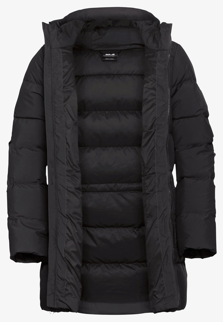 Jack Wolfskin Frozen Palace Long Jacket Womens RDS Black