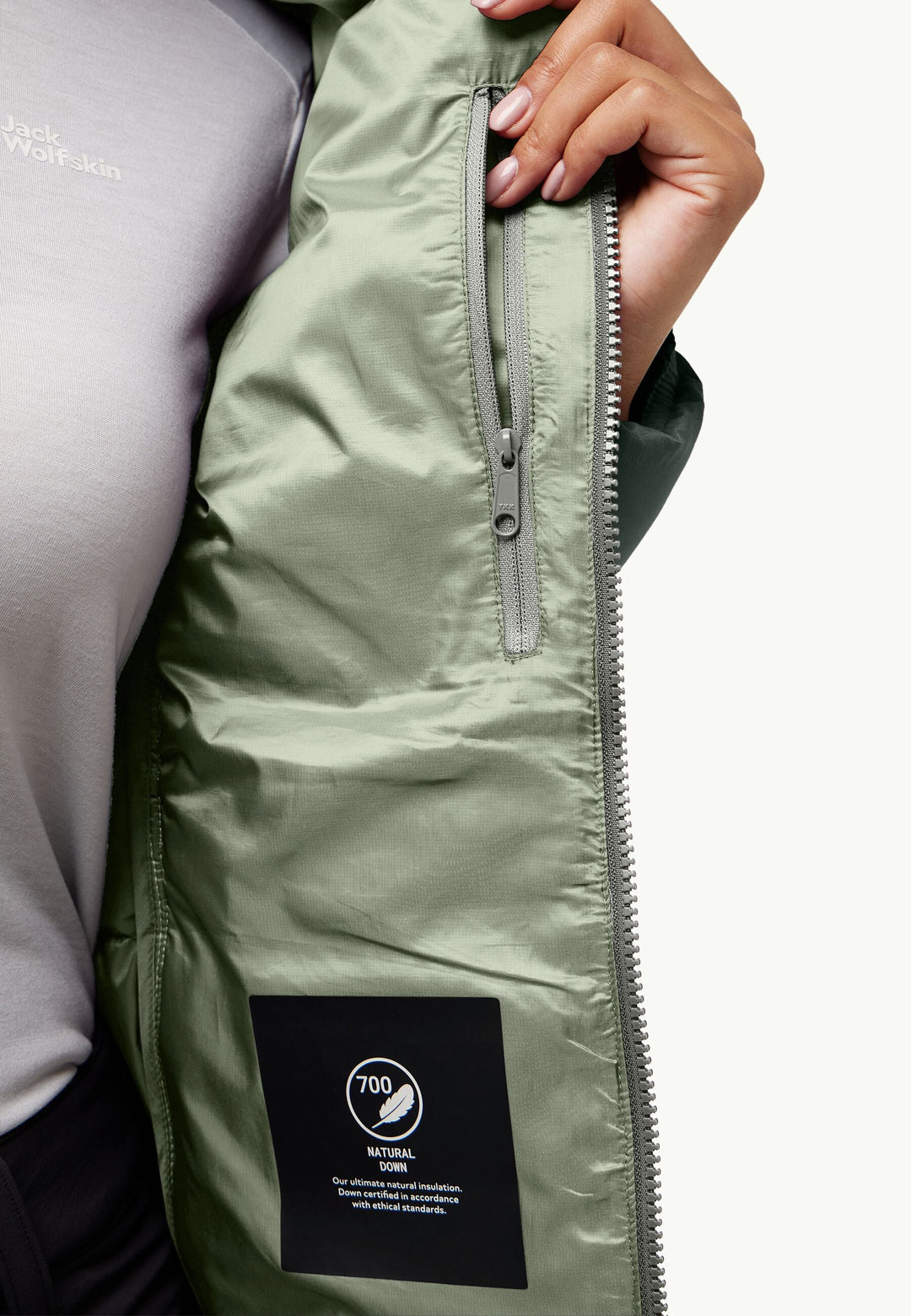 Jack Wolfskin Nebelhorn Down Hoody Womens Slate Green