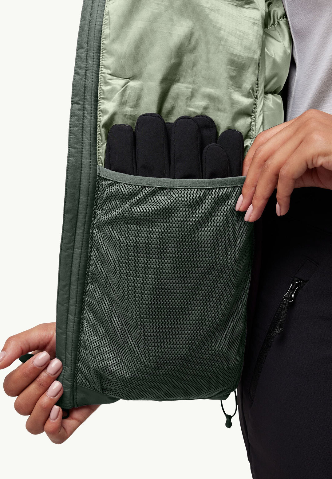 Jack Wolfskin Nebelhorn Down Hoody Womens Slate Green