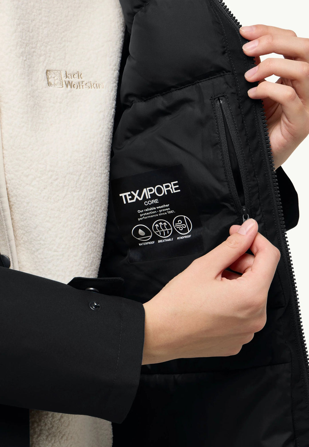 Jack Wolfskin Wintertor Coat Womens Black