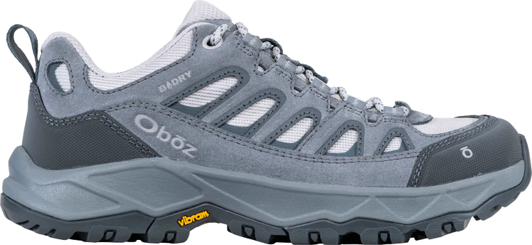 Oboz Womens Sawtooth Ascent Low Waterproof Gray Owl