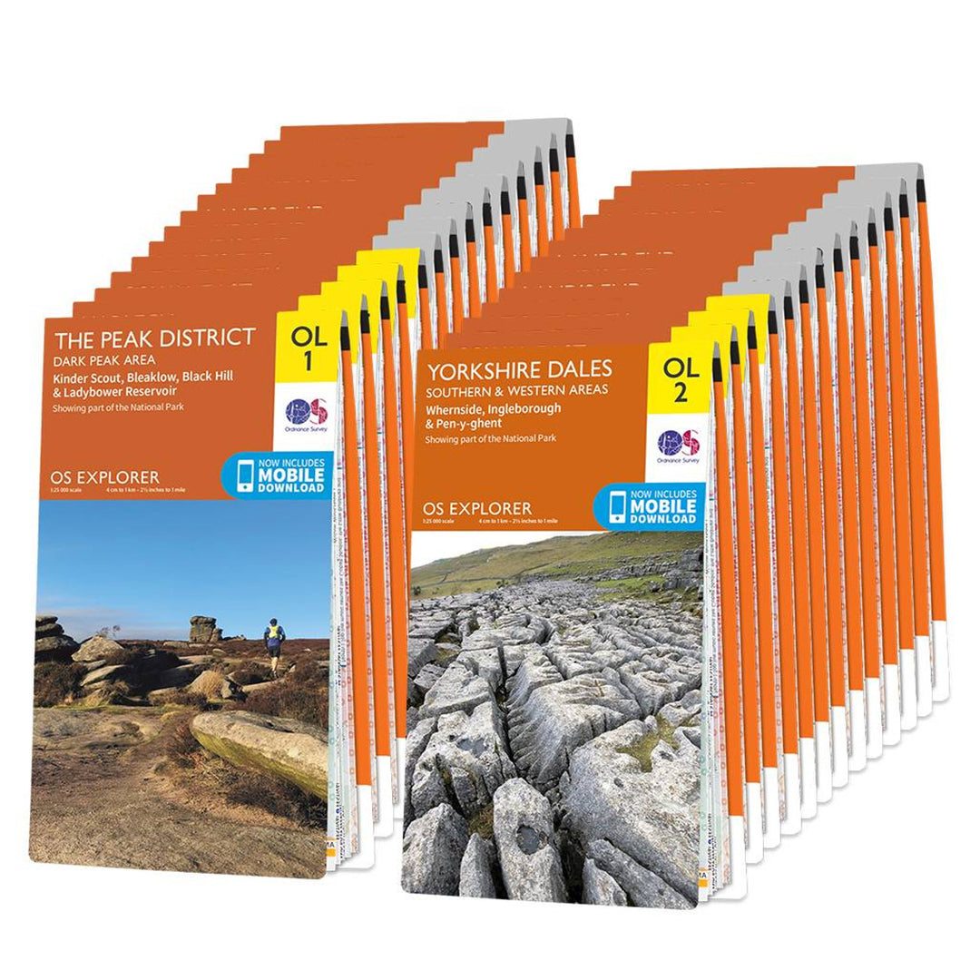 Ordnance Survey Laminated Explorer Active Maps