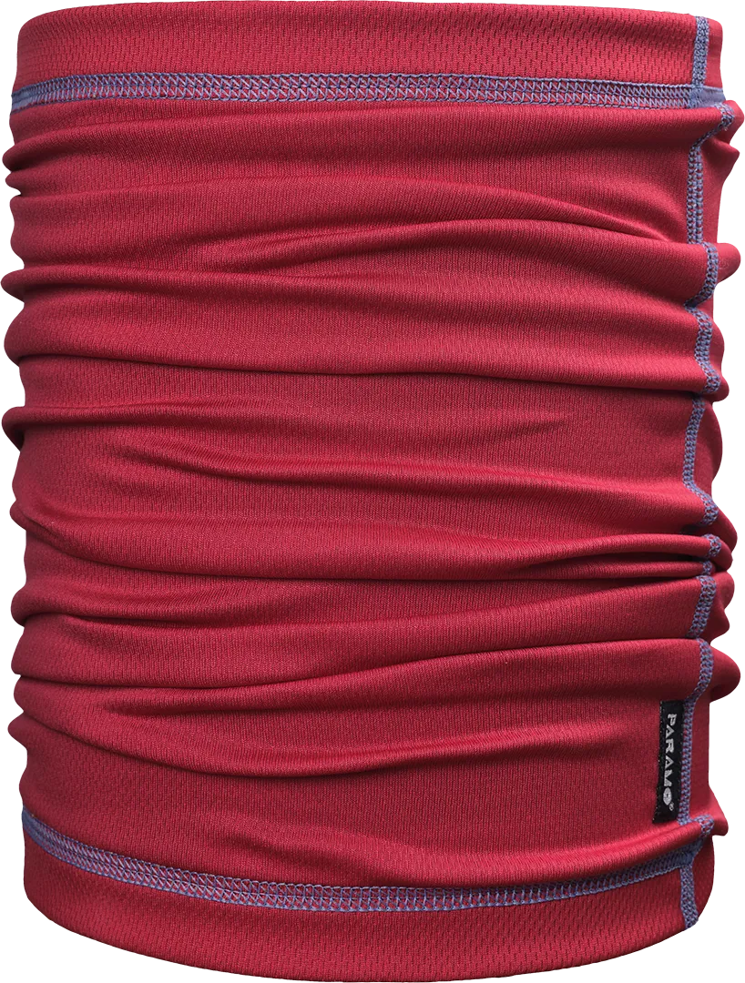Paramo Cambia Neck Tube Chilli Pepper/indigo Stitching