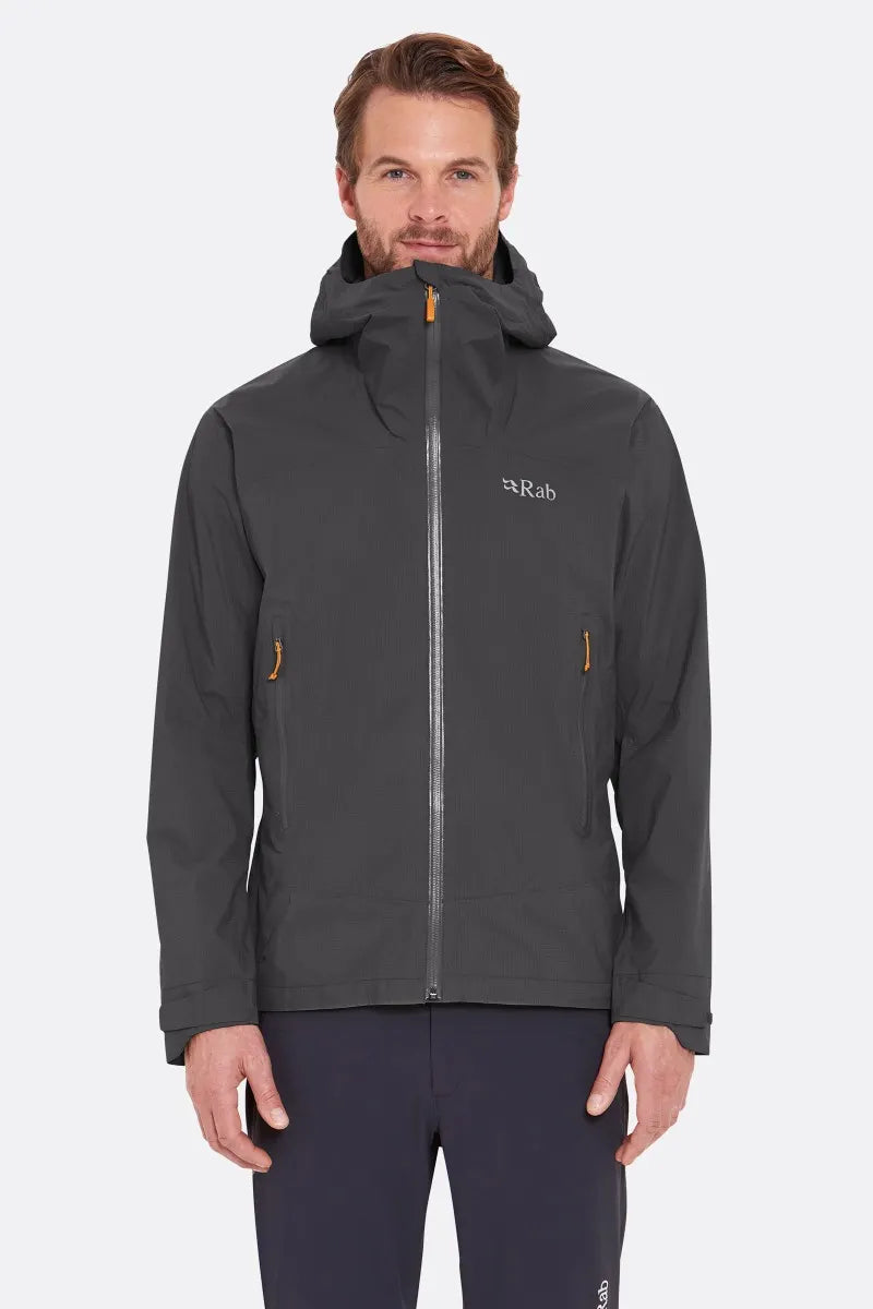 Rab Downpour Light Jacket Mens Anthracite