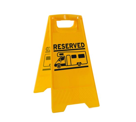 Reserved Sign Caution Board