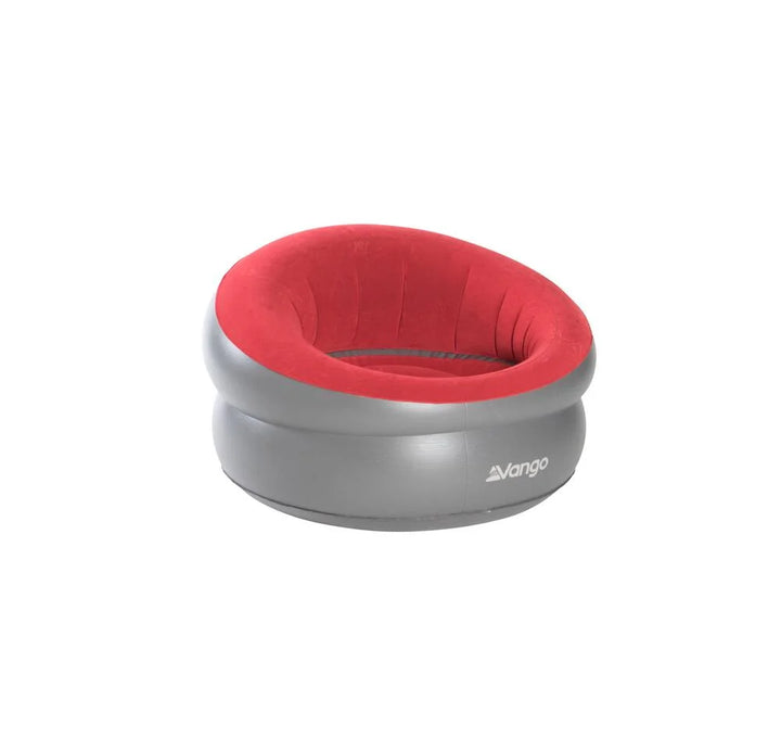 Vango Inflatable Donut Flocked Chair Carmine Red