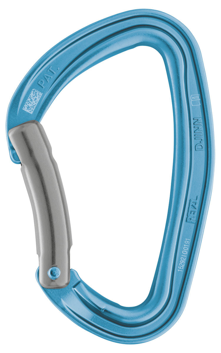 Petzl Djinn bent gate blue carabiner