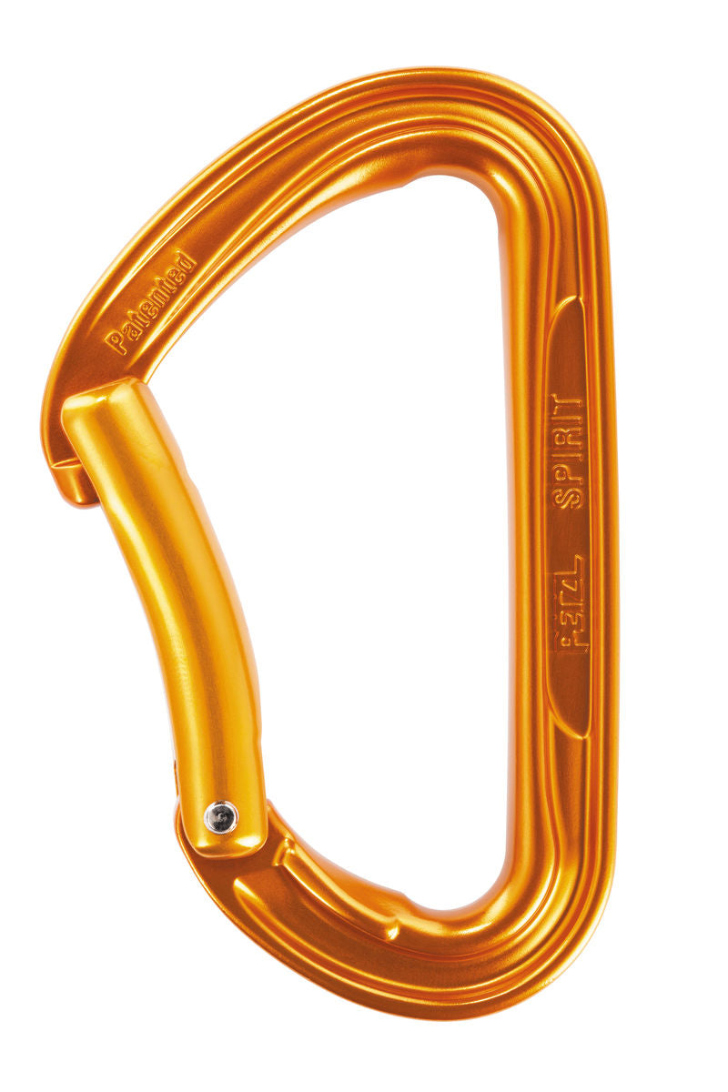 Petzl Spirit bent gate carabiner