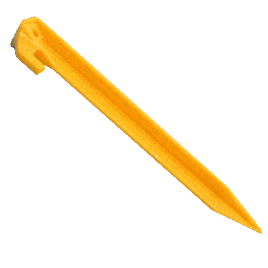 Via Mondo Yellow Plastic Pegs Loose 22.5cm