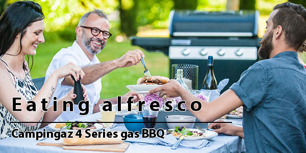 Eating alfresco made easier with the Campingaz 4 Series gas BBQ