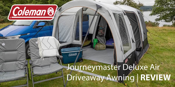 Create more space with the Coleman Journeymaster Deluxe Air Driveaway Awning