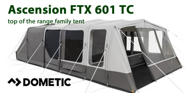 Start your list of camping holiday must-haves with a top of the range family tent