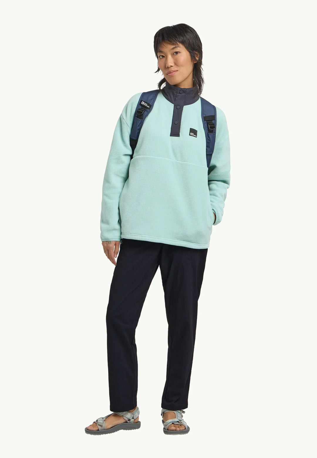 The Jack Wolfskin Sumetro half zip women’s fleece; the ideal choice for sustainable activity clothing