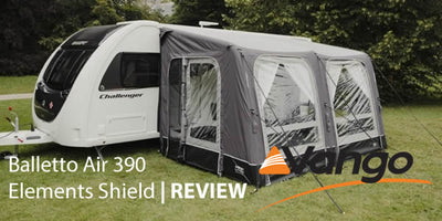 The Vango Balletto Air 390 Elements Shield 2022 caravan awning