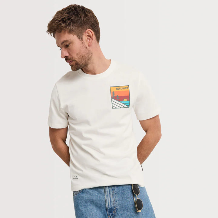 Bleubird Sundown Tee White