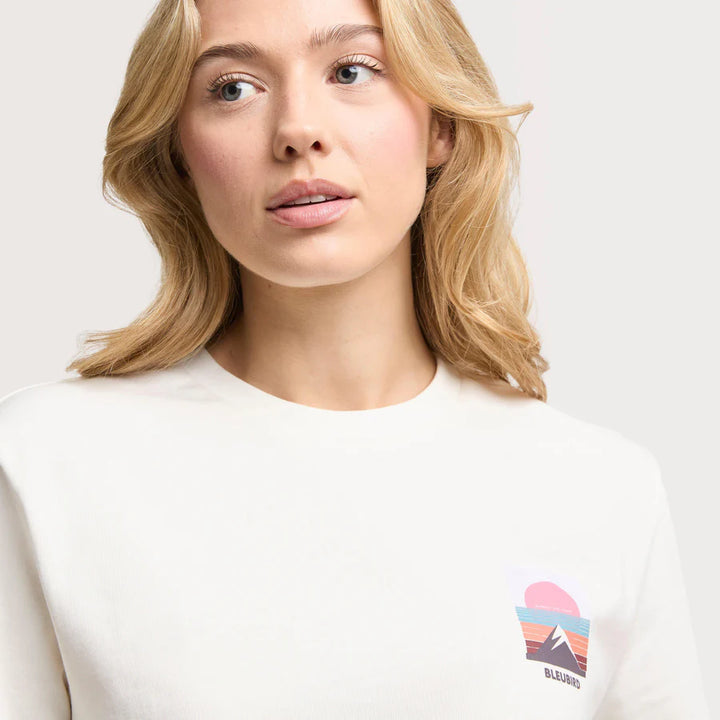 Bleubird Everline Cropped Tee White