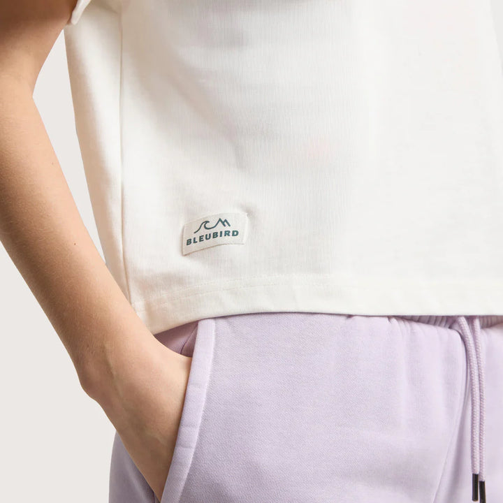 Bleubird Everline Cropped Tee White