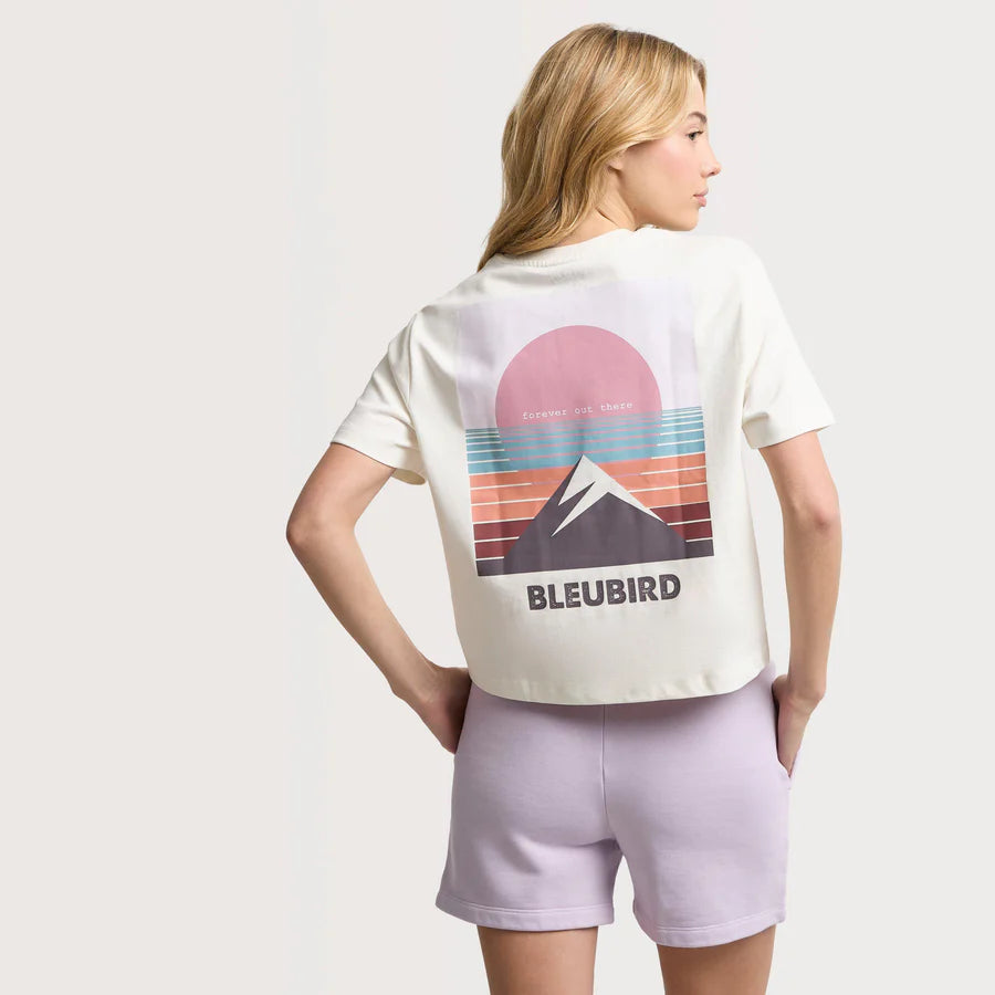 Bleubird Everline Cropped Tee White