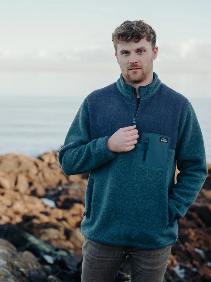 Bleubird Polar 1/4 Zip Fleece Teal