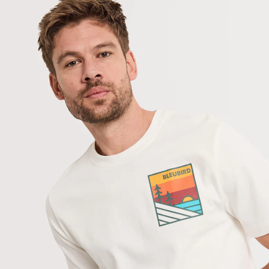 Bleubird Sundown Tee White
