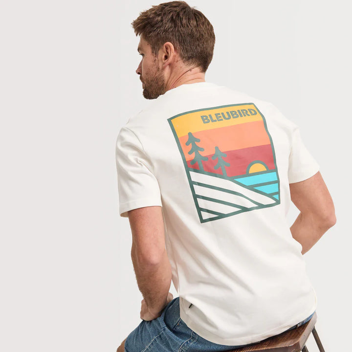 Bleubird Sundown Tee White