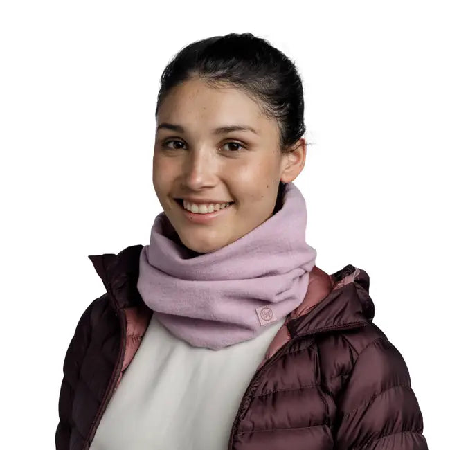 Buff Merino Fleece Solid Lilac Sand
