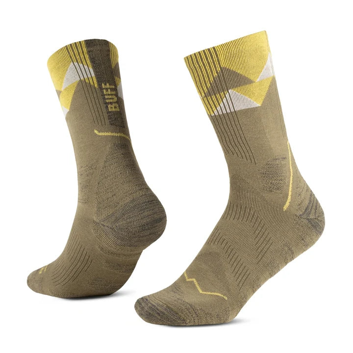 Buff Thermonet Crew Sock Olive