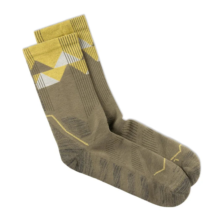 Buff Thermonet Crew Sock Olive