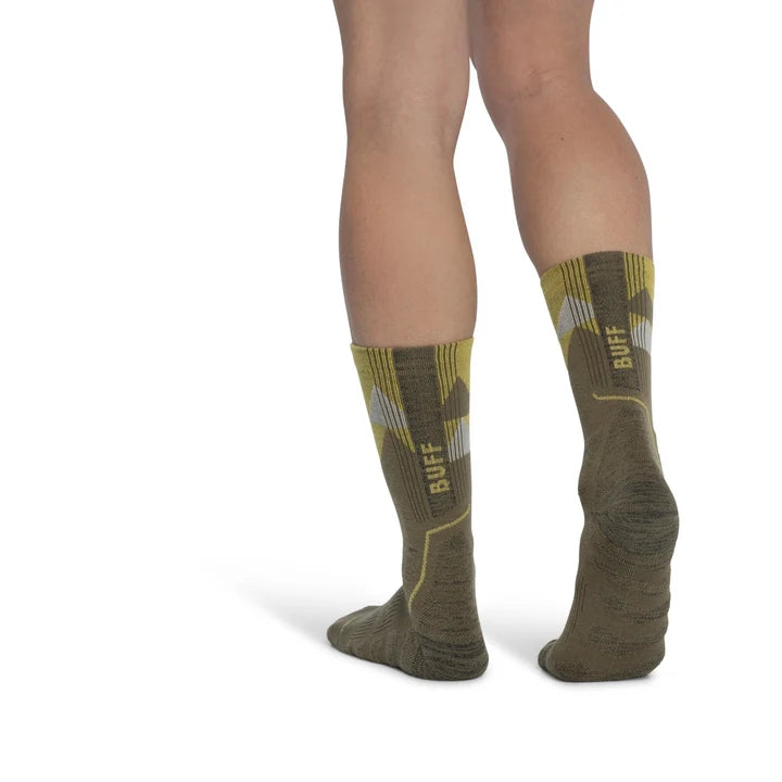 Buff Thermonet Crew Sock Olive
