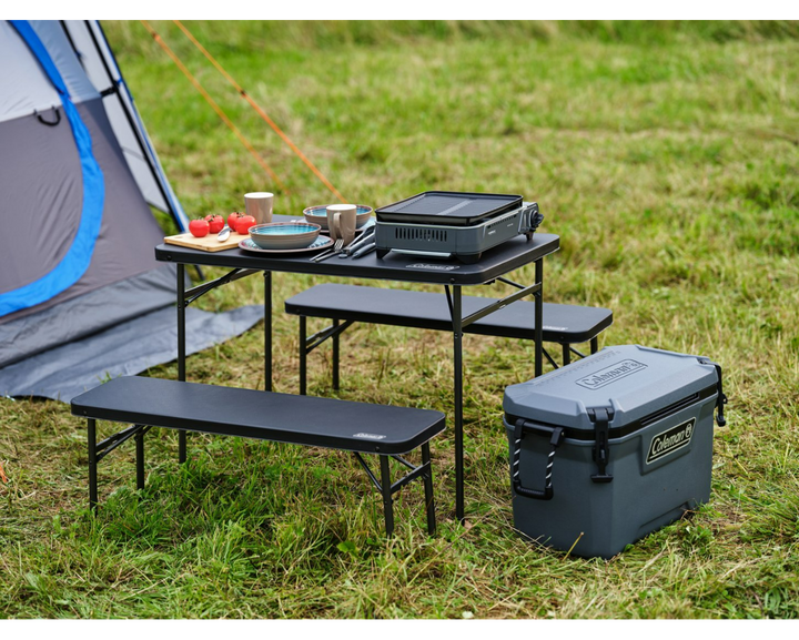 Coleman 4 Person Pack-Away Table and Bench Set