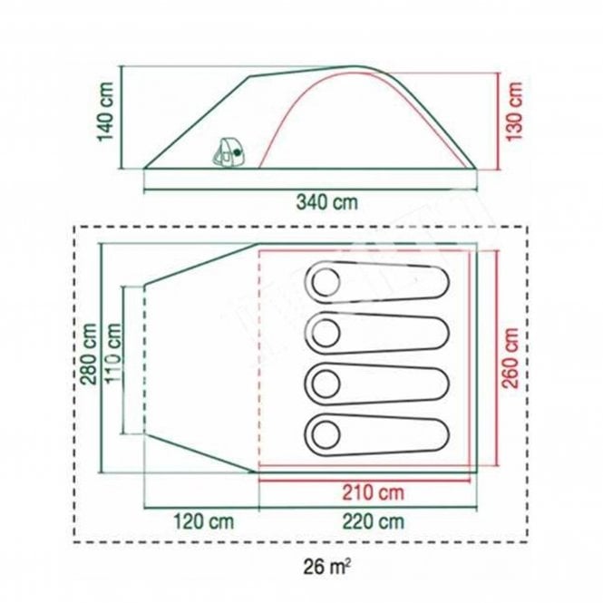 Coleman Darwin 4+ Tent