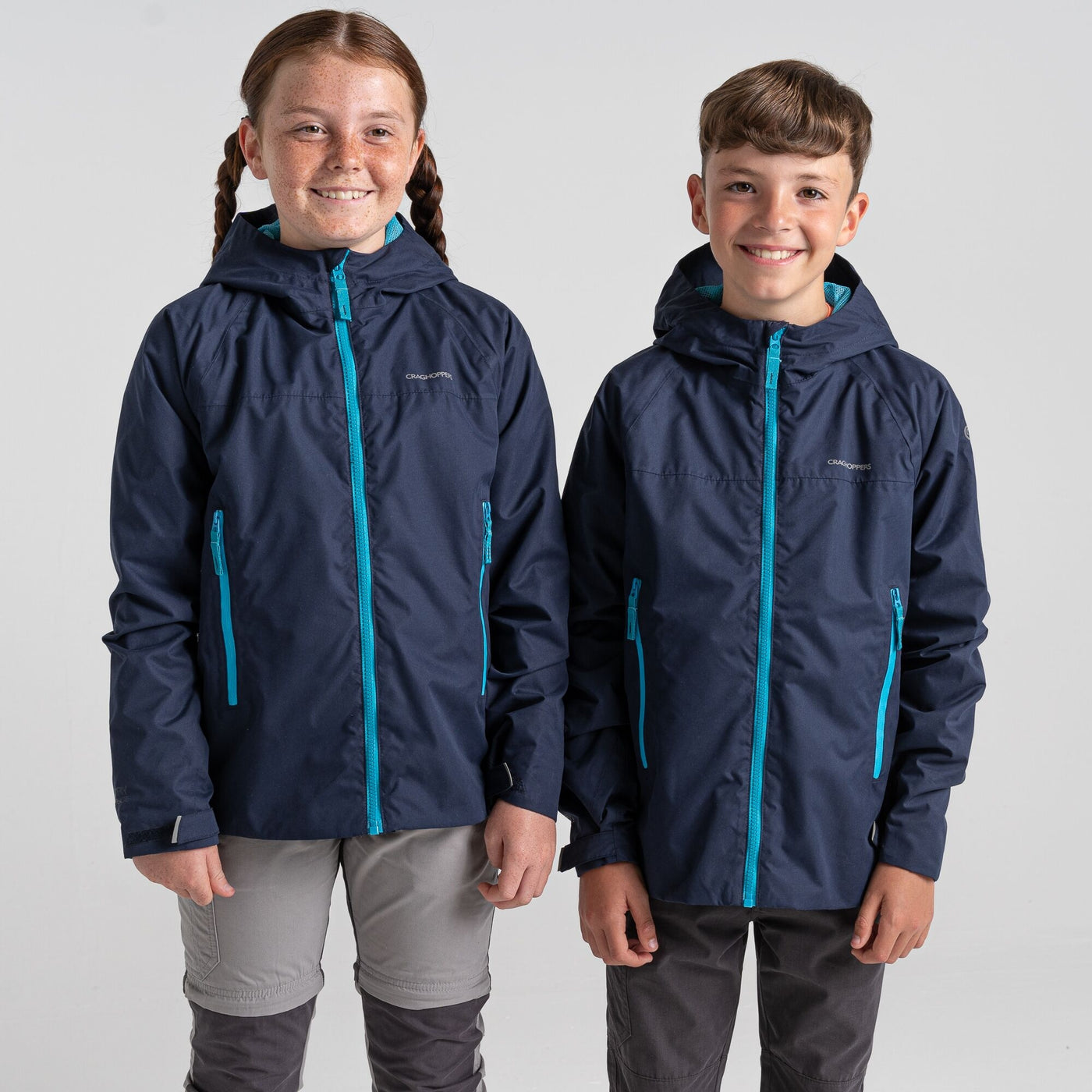 Craghoppers Kids Minato Waterproof Jacket Blue Navy