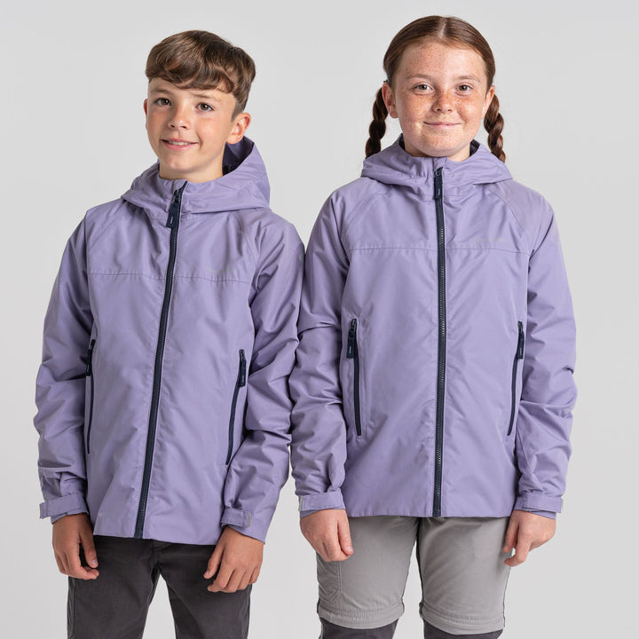 Craghoppers Kids Minato Waterproof Jacket Purple Haze