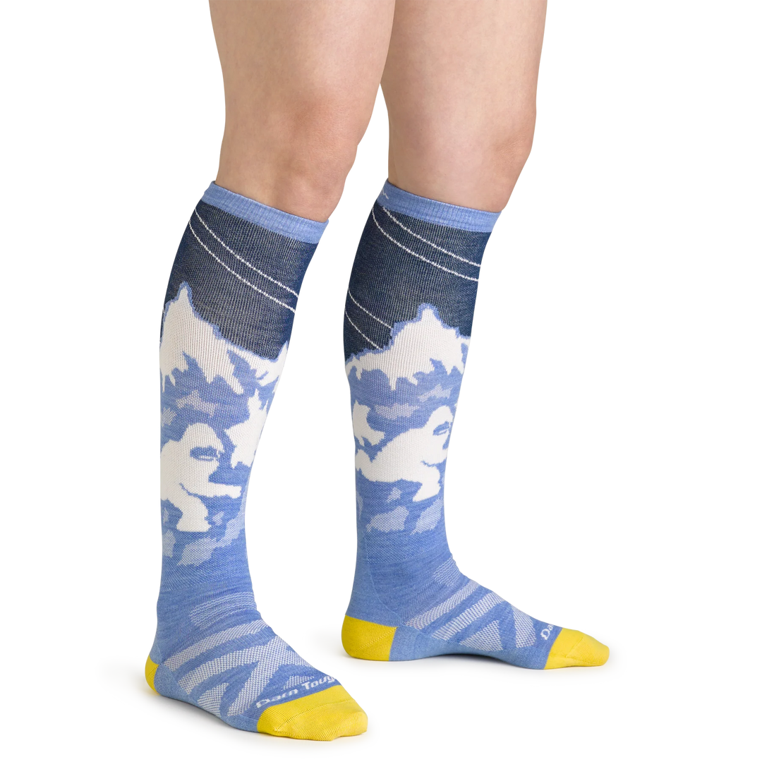 Darn Tough 1824 Yeti OTC Lightweight Ski Socks Womens Midnight