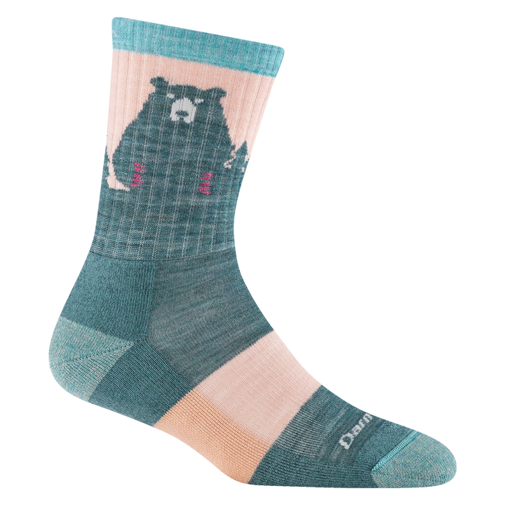 Darn Tough 1970 Bear Town Micro Crew Lightweight With Cushion Womens Quartz