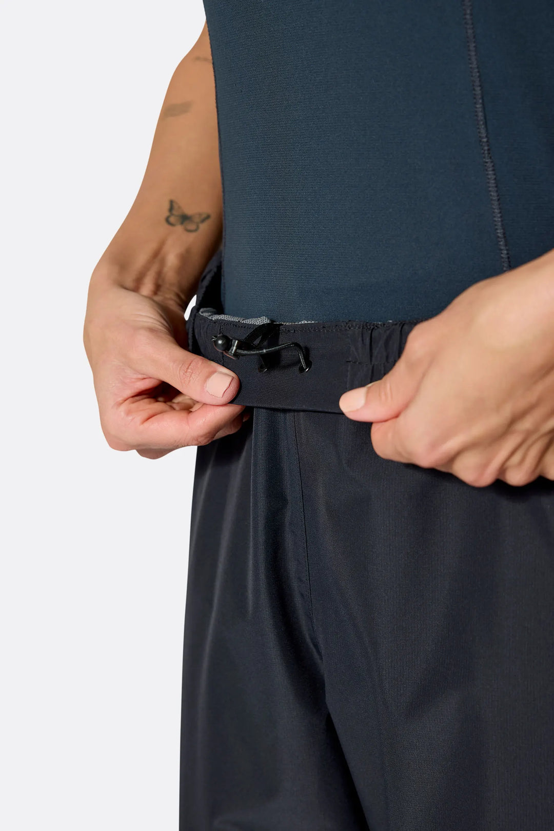 Downpour Pants Womens Regular Leg Over Trousers Black