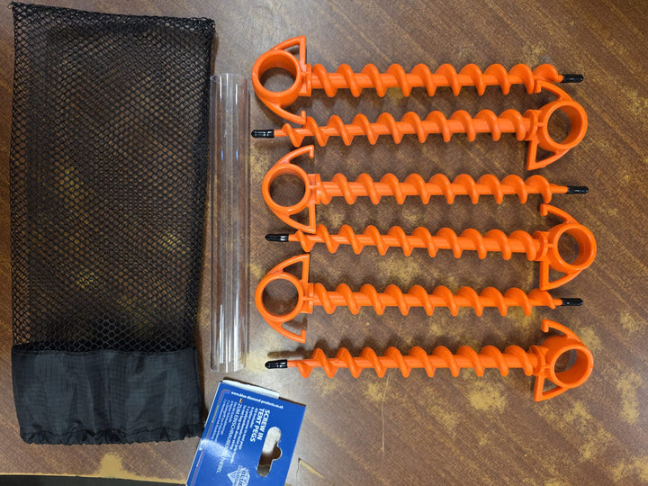 Blue Diamond Screw In Pegs 6 Pieces