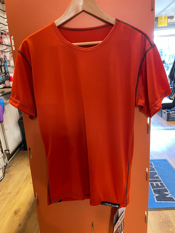Paramo Cambia Short Sleeve Crew Neck Tee Mens Pumpkin