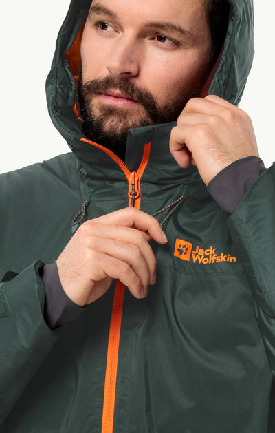 Jack Wolfskin Cyrox 2L Down Jacket Mens Black OLive