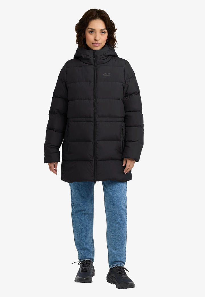 Jack Wolfskin Frozen Palace Long Jacket Womens RDS Black