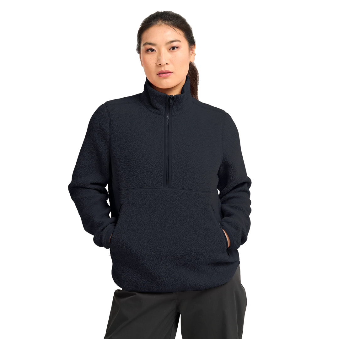 Jack Wolfskin Lite Curl Half Zip Fleece Womens Dark Navy