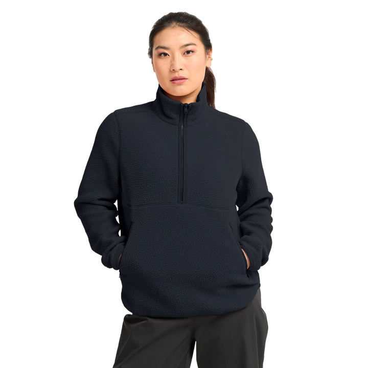 Jack Wolfskin Lite Curl Half Zip Fleece Womens Dark Navy